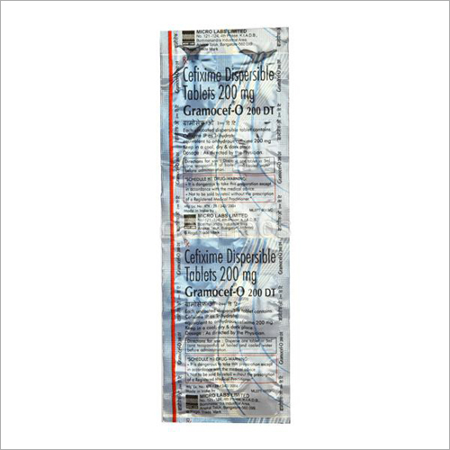 200 mg Cefixime Dispersible Tablets