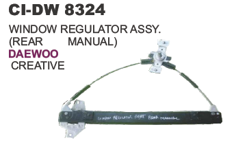 Window Regulator Assy Rear Manual Daewoo Creative