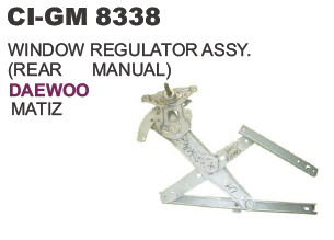 Window Regultaor Assy Rear Manual Daewoo Matiz