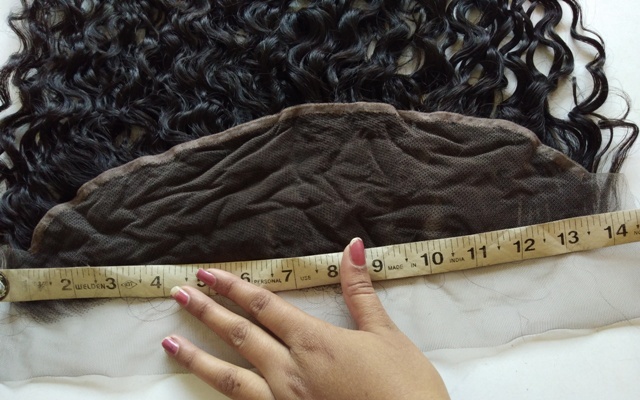 Natural Color Transparent Lace Curly Frontal Closure