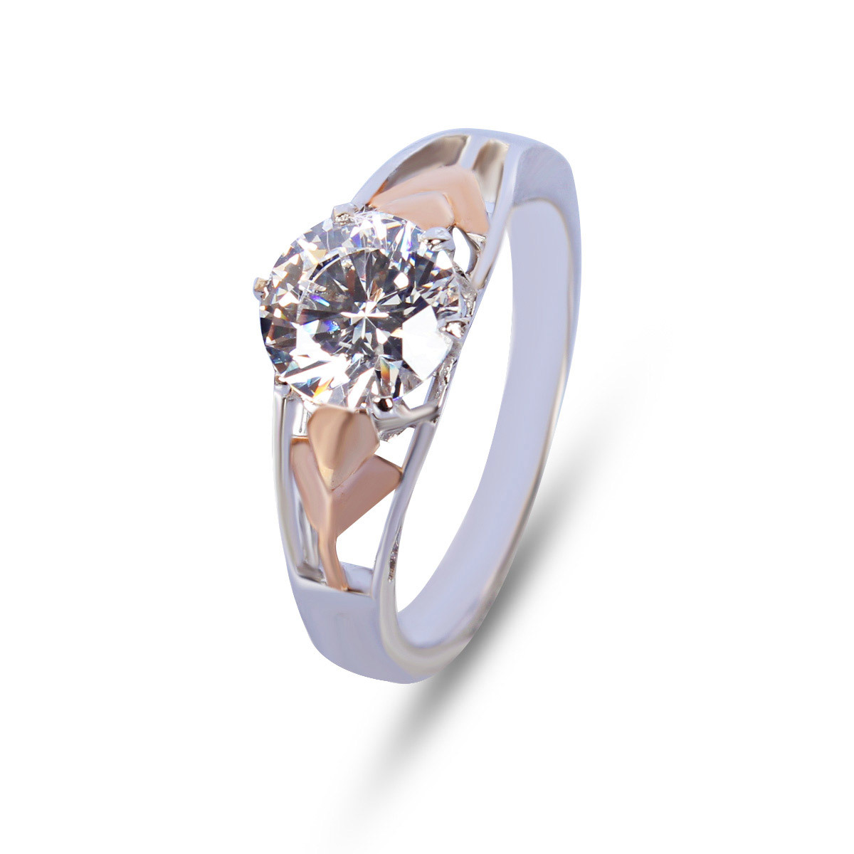 92.5 Silver Solitaire Rings Gender: Women