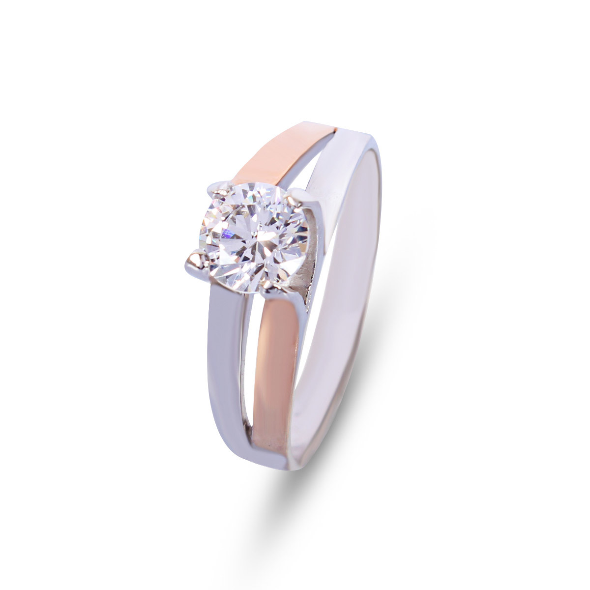 92.5 Silver Solitaire Rings Gender: Women