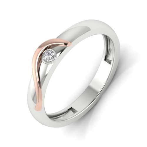 सॉलिटेयर सिल्वर रिंग्स लिंग: महिलाएं