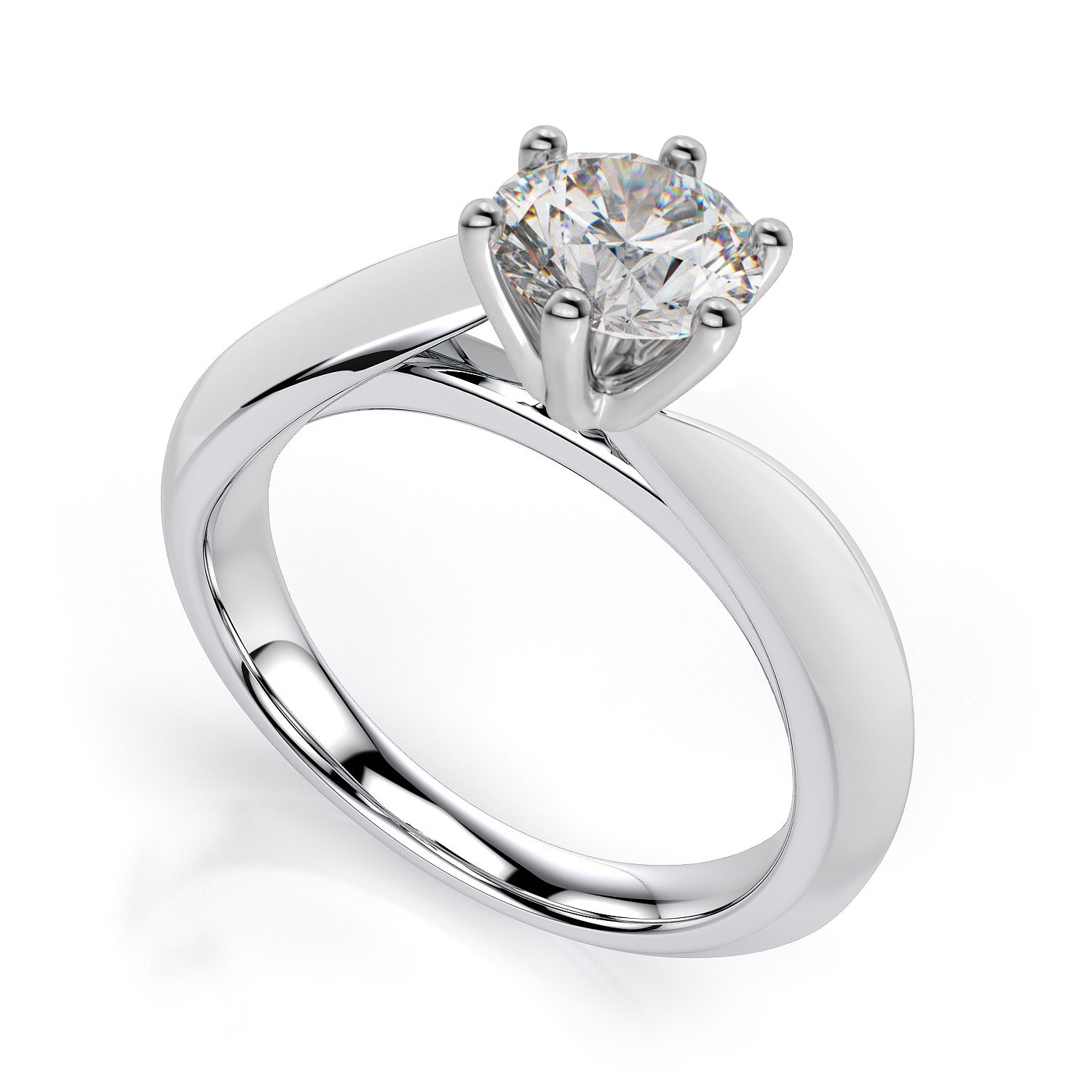Solitaire Silver Rings Gender: Women