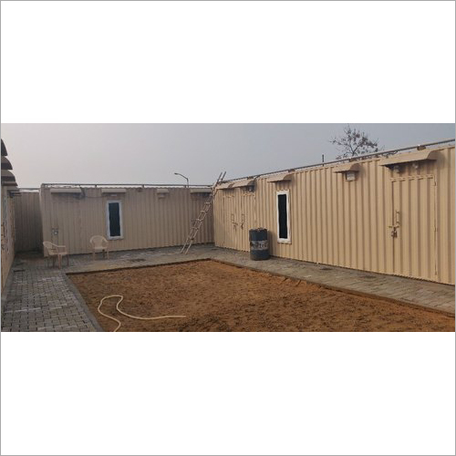 Cream Color Prefabricated Container House