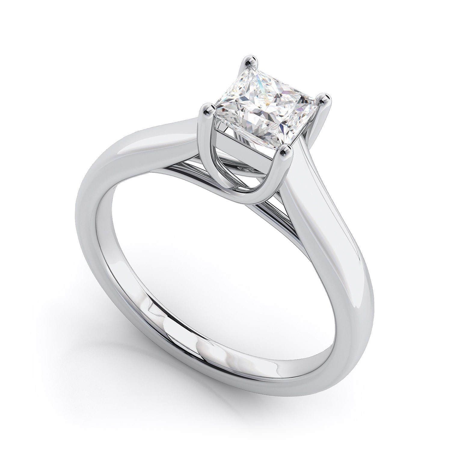 Silver Solitaire Female Ring Gender: Women