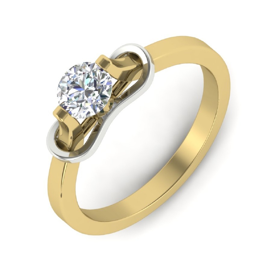 Silver Solitaire Female Ring Gender: Women