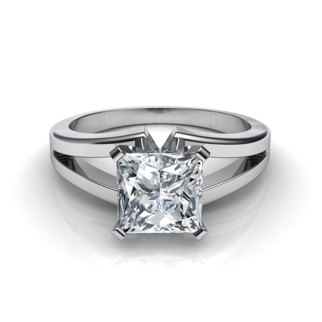 Silver Solitaire Female Ring Gender: Women