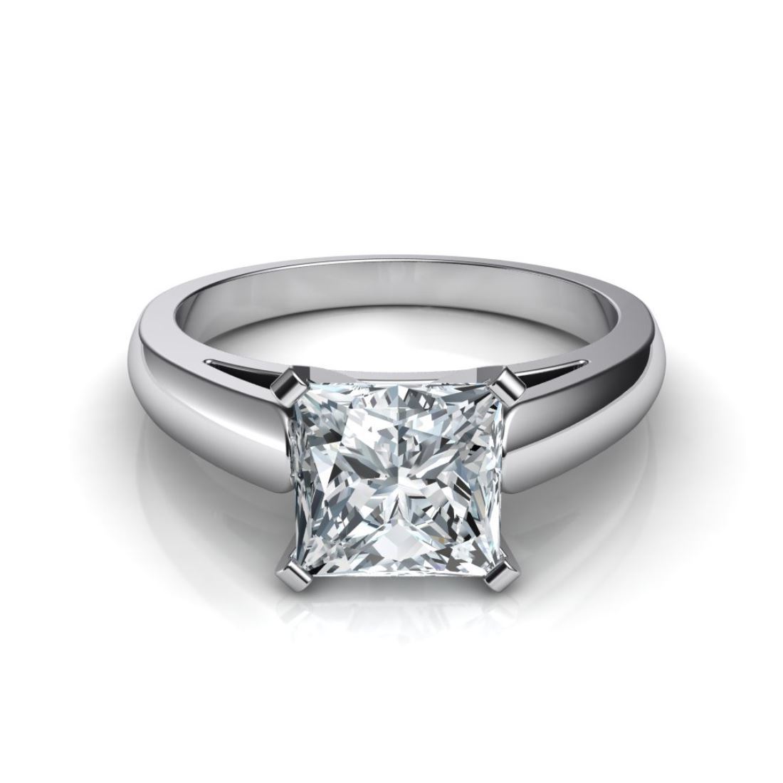 Silver Solitaire Female Ring Gender: Women