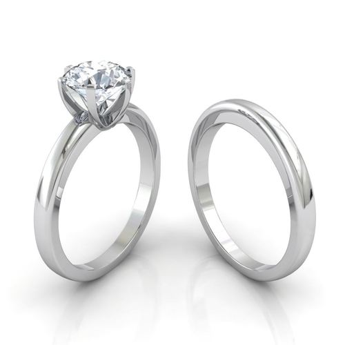 गिफ्ट 92.5 स्टर्लिंग सिल्वर सॉलिटेयर वीमेन रिंग्स