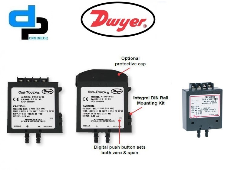 Dwyer 616kd-11-v Differential Pressure Transmitter Accuracy: 2% %