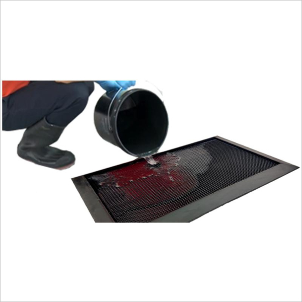 Dolphin Disinfectant Sanitizing Mat - Other Material, 50 Cm X 70 Cm, Black Color, 23 Mm Thickness | Washable, Anti-bacterial, Flexible Studs For Dirt Removal