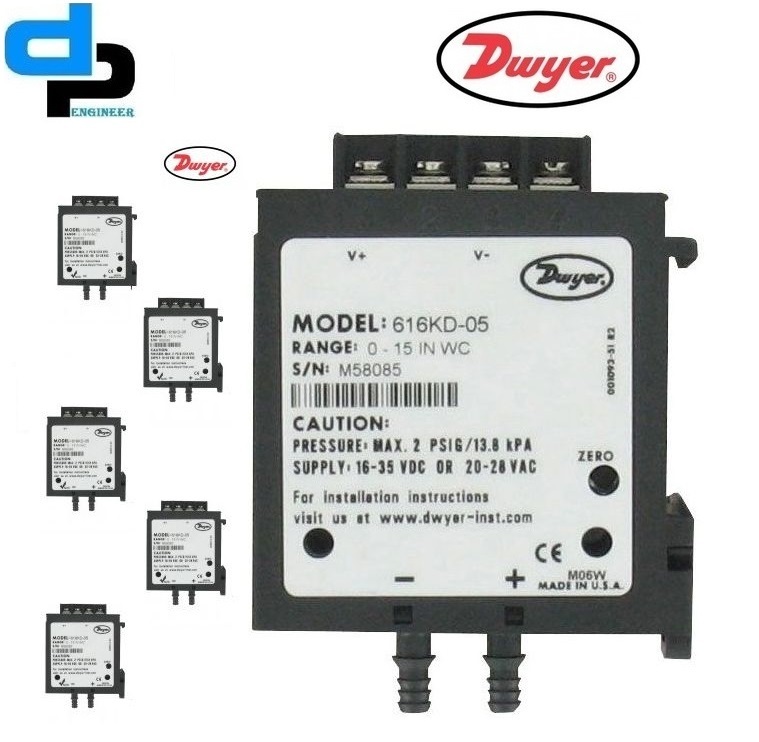 Dwyer 616kd-a-02 Differential Pressure Transmitter Accuracy: 2% %