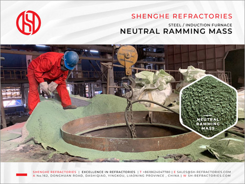न्यूट्रल रैमिंग मास उपयोग: हीट ट्रीटमेंट फर्नेस