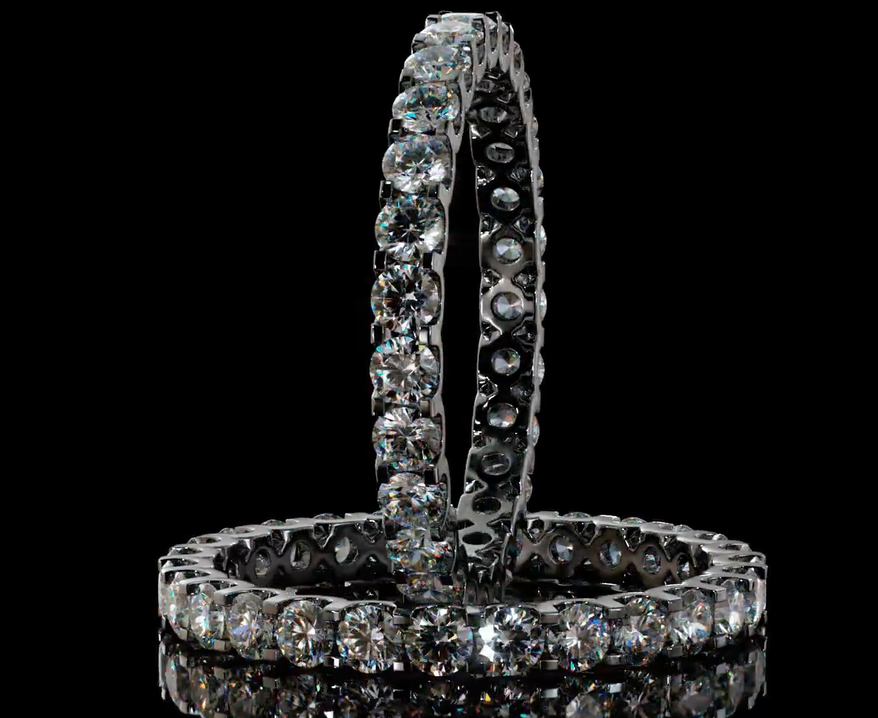 4mm Round Cut Simulated Diamond Solitaire Wedding Band Ring - 925 Sterling Silver, 4.5 Carat Round Brilliant Cut White Diamond, Unisex Sizes 4 To 12, Ideal For Anniversaries And Weddings