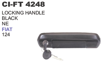 Locking Handle Black Fiat