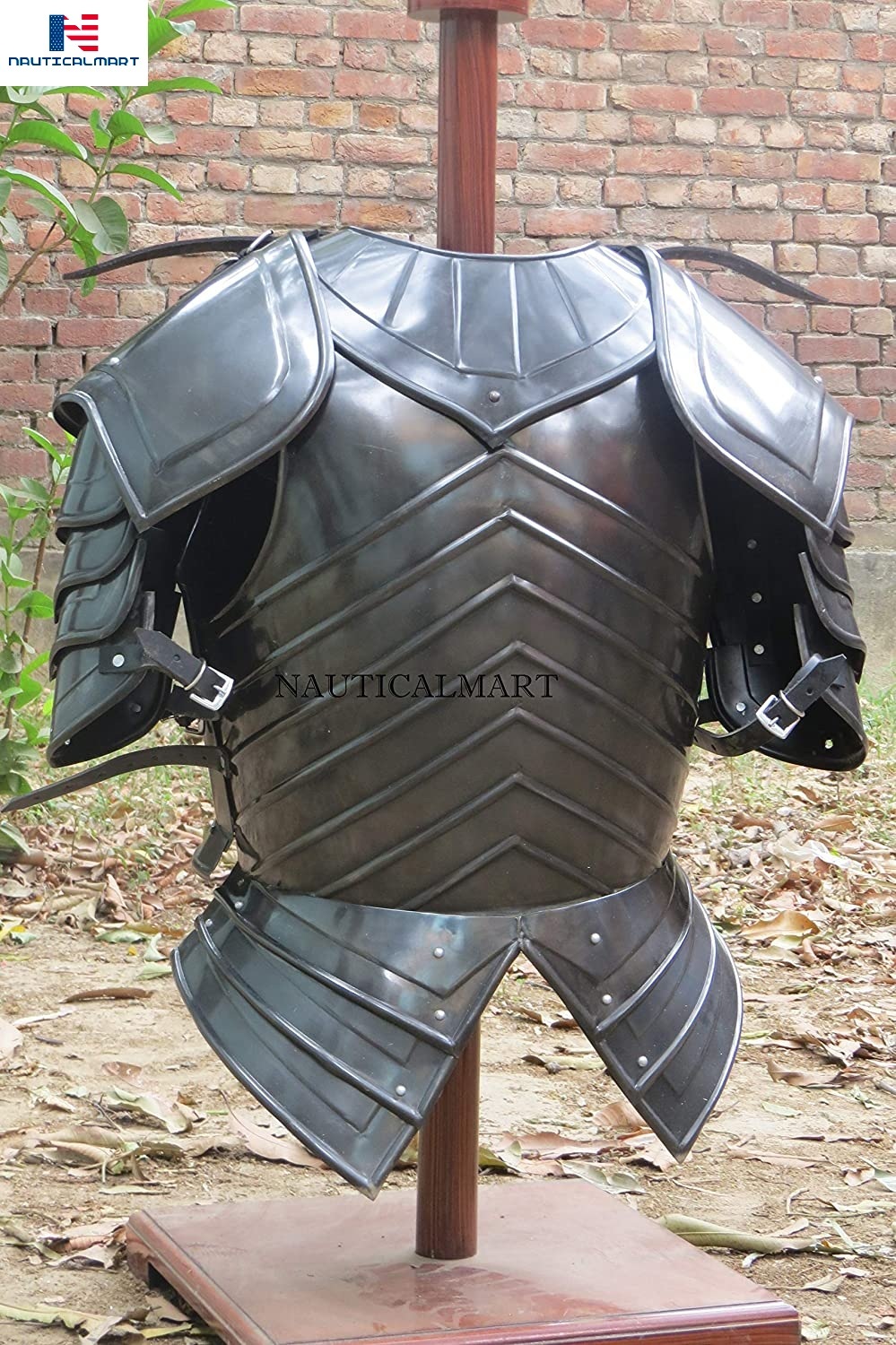 Steel Nauticalmart Medieval Breastplate With Pouldron Halloween Costume