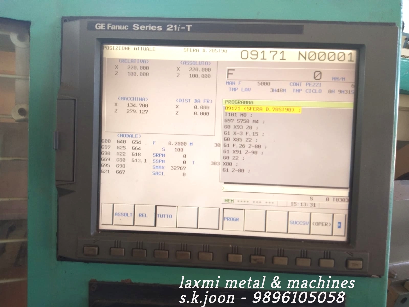 Automatic Cnc Lathe, A. De Bernardi (Italy) - Sprint 3000 Mm.