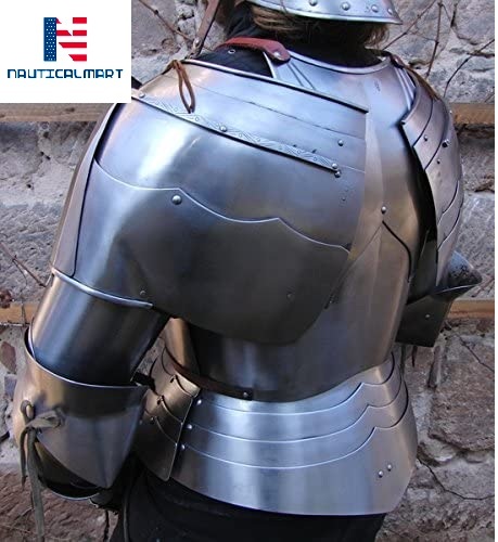 Nauticalmart Medieval Reenactment Steel Armour Breastplate With Arm Set Halloween