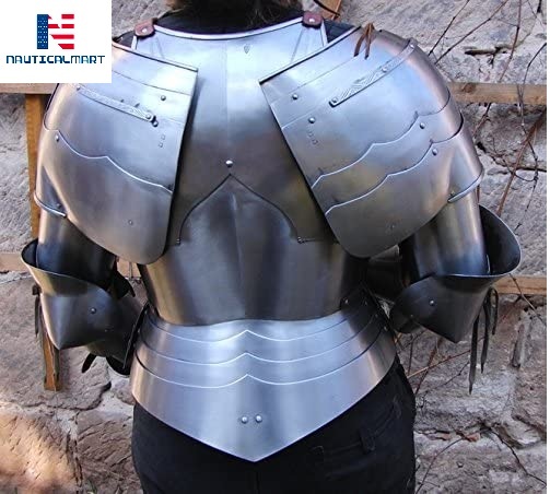Nauticalmart Medieval Reenactment Steel Armour Breastplate With Arm Set Halloween