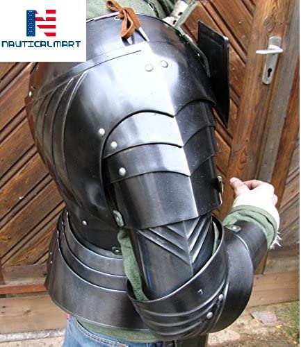 Nauticalmart Medieval Reenactment Steel Armour Breastplate With Arm Set Halloween