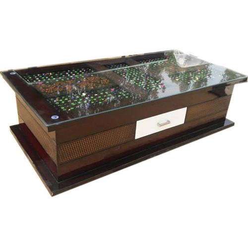 Brown Rectangle Center Table
