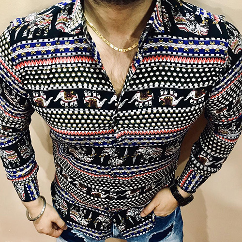 Light Weight Cotton Printed Full Sleeve Shirt