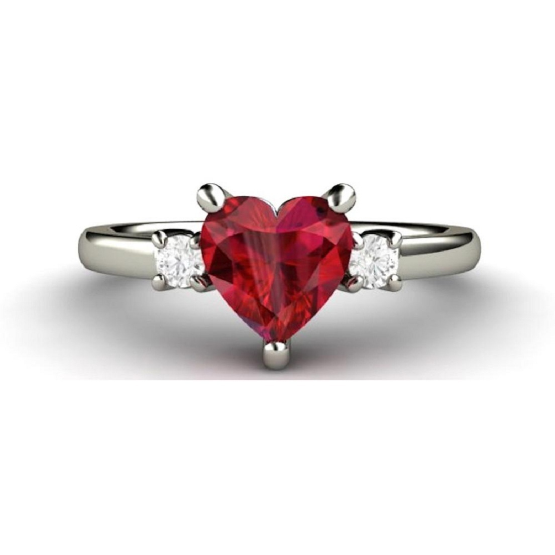 Heart Silver Ring Gender: Women