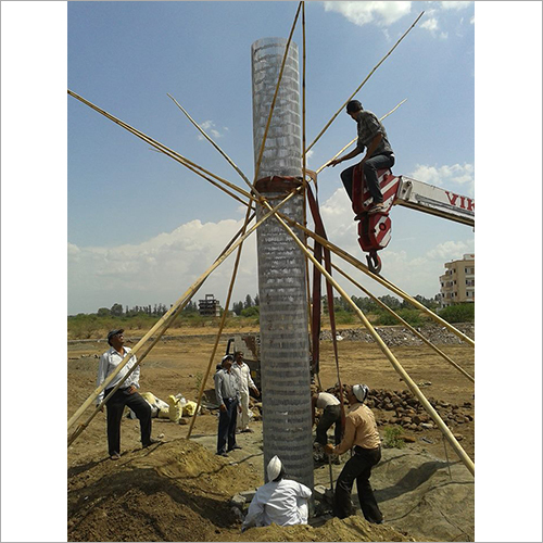 20 Feet Column Welded Iron Monuments