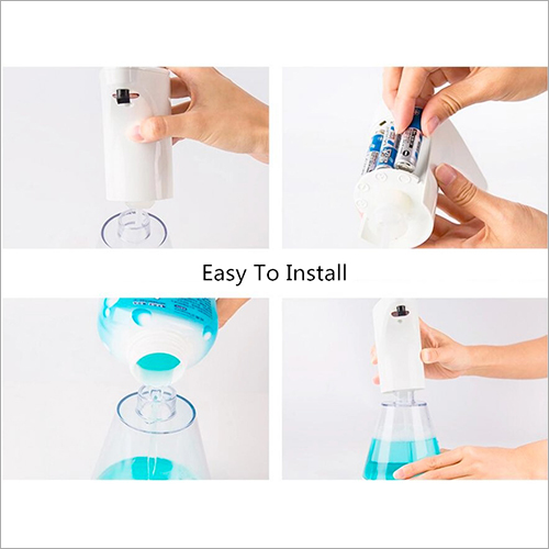 Automatic Hand Sanitizer Dispenser - Abs & Glass, 480 Ml Capacity, Touch-free Operation - Infrared Sensor, Low Battery Indicator, Lightweight & Portable