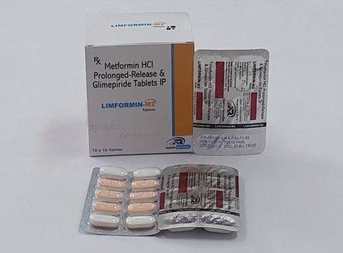 Metformin Hcl 500mg + Glimepride 2mg General Medicines