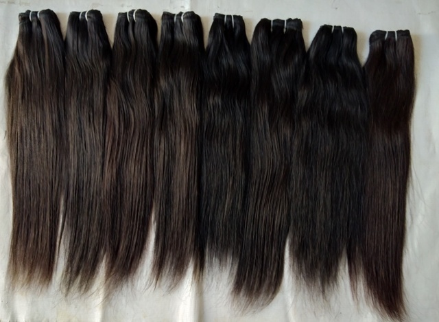Natural Color Temple Straight Hair