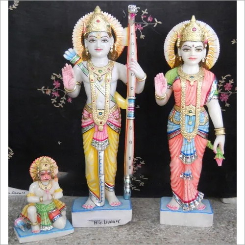 Ram Sita Hanuman God Statue