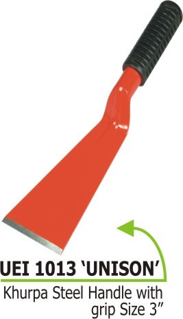 Khurpa Set - Carbon Steel, Includes 1", 2", 3" Blades | Durable Pvc Grip, Ideal For Gardening And Weeding