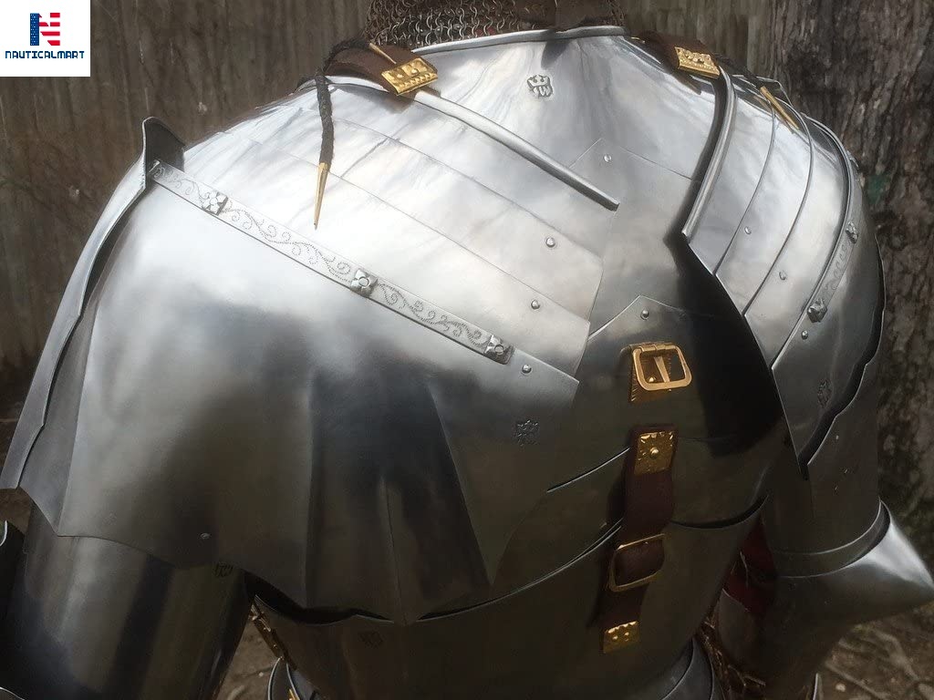 Steel Nauticalmart Medieval Reenactment Wearable Breastplate Half Suit Of Armor