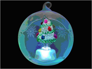 एलईडी लाइट के साथ ग्लास बॉल