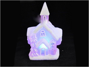 एलईडी के साथ स्नो हाउस