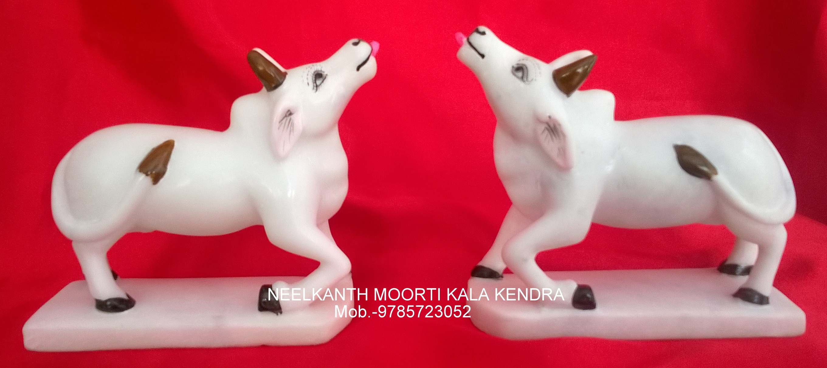 Marble Cow Statue - Finishing: Polishing
