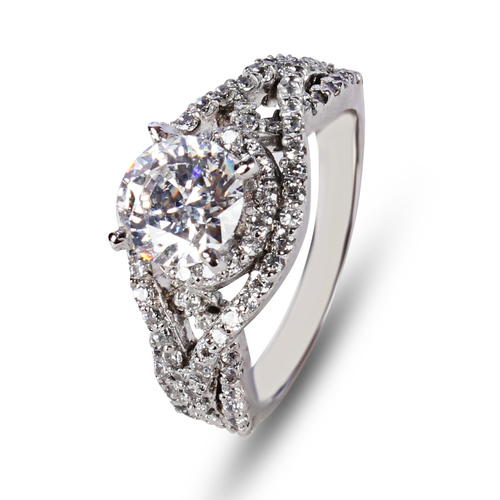 कॉकटेल सिल्वर रिंग्स लिंग: महिलाएं