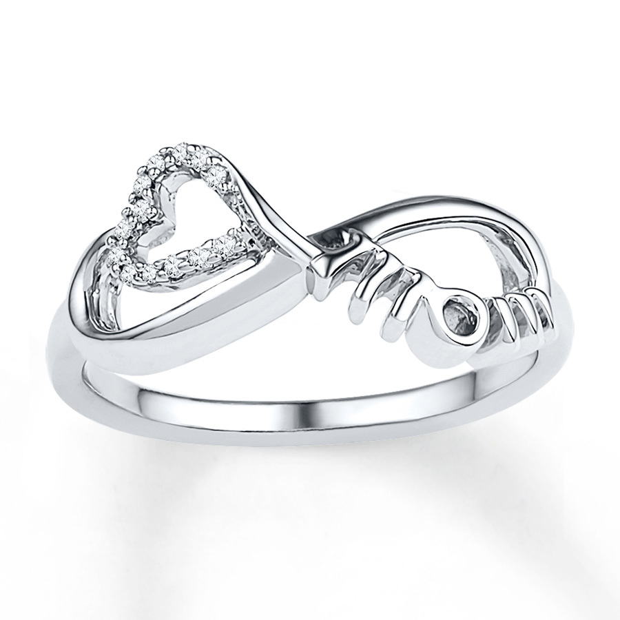 Silver Mom Engraved Ring Gender: Women