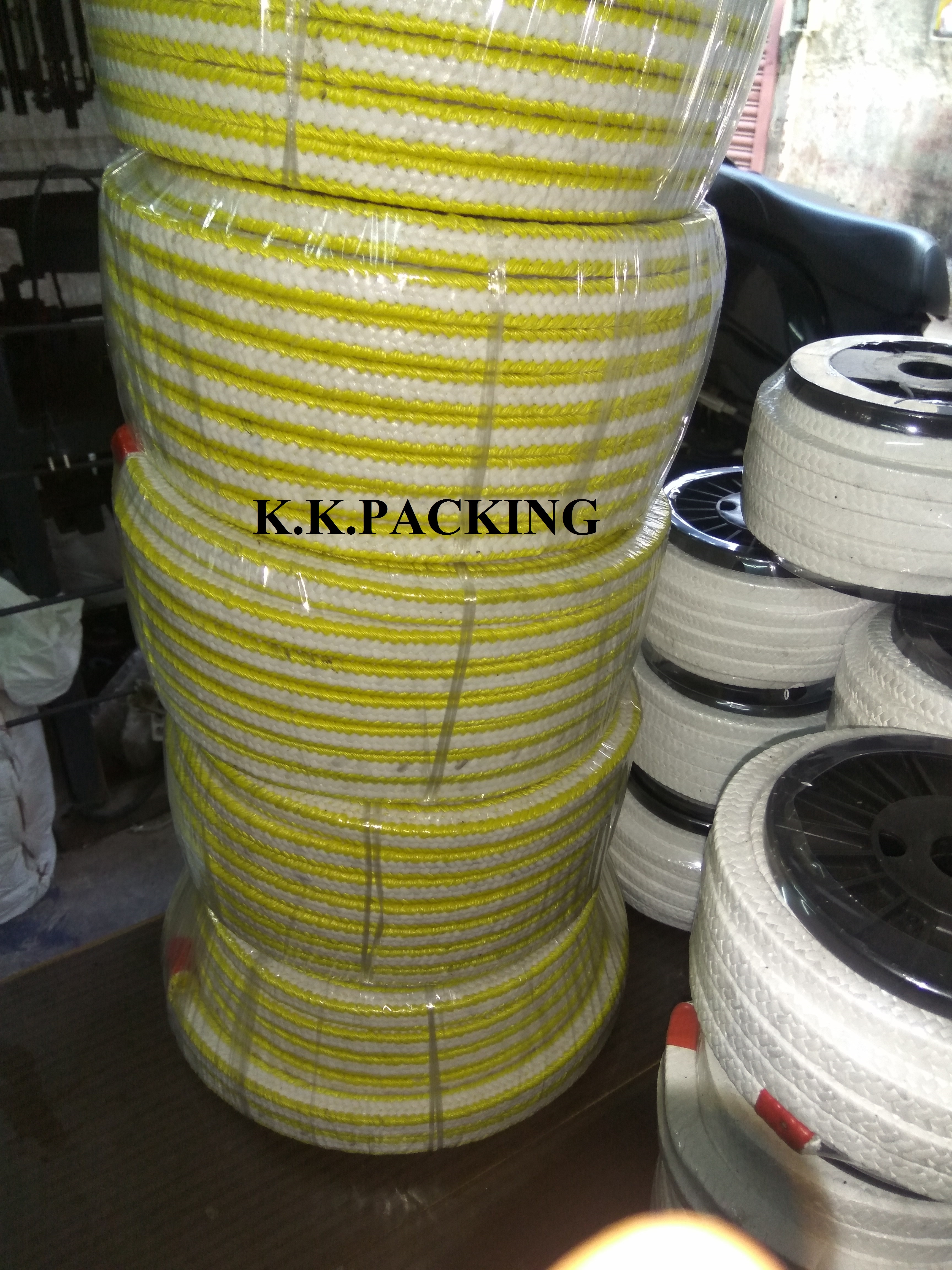 Kevlar And White Ptfe Combination Packing - Size 3mm & Up | Corrosion Protection, Smooth Edges, Seamless Finish, Working Temperature -200 To +300°c