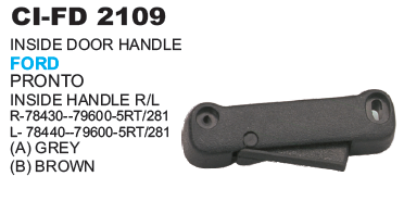 Inside Door Handle Ford Vehicle Type: 4 Wheeler