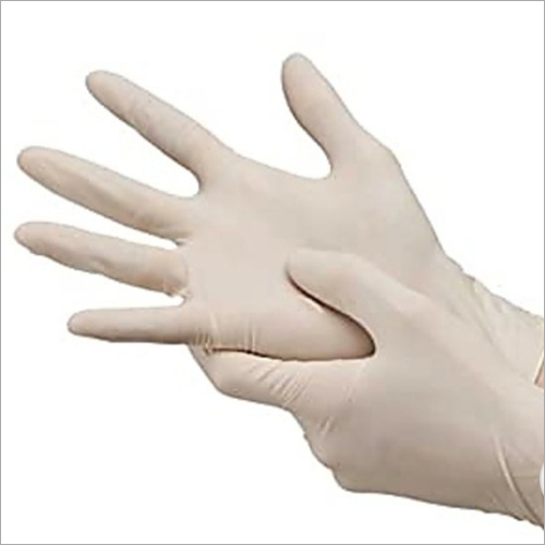 सफेद लेटेक्स सर्जिकल दस्ताने