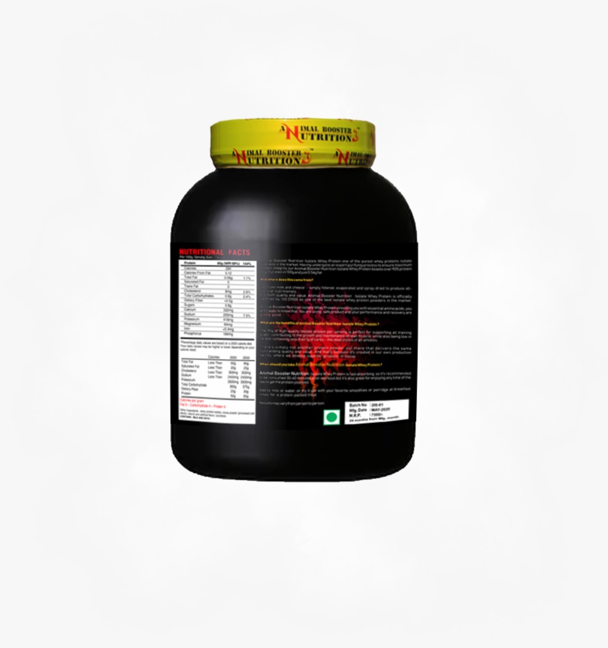 Serious Whey Isolate Dosage Form: Powder
