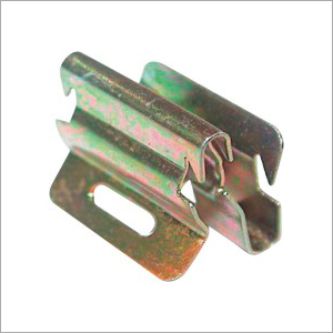 Steel Cable Clip - Stainless Steel, 2 Hole Design, Polished Surface, Silver Color | Ideal For Industrial Use, Wire Organization, Overhead Load Support
