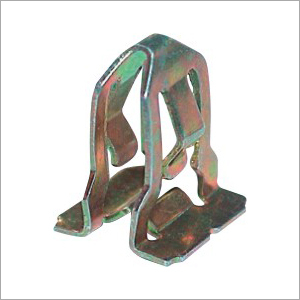 Steel Cable Clip - Stainless Steel, 2 Hole Design, Polished Surface, Silver Color | Ideal For Industrial Use, Wire Organization, Overhead Load Support