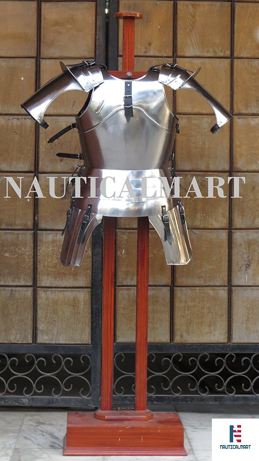 Nauticalmart Halloween Reenactment Gothic Steel Front & Back Medieval Breastplate Cuirass