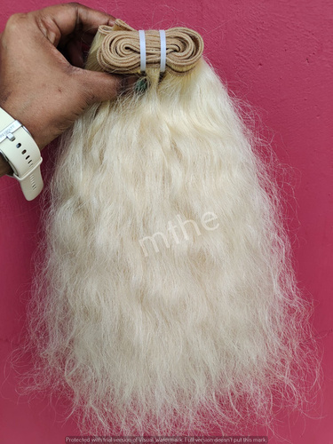 New Beauty Indian Blonde Weft Human Hair Extensions - Application: Profesional
