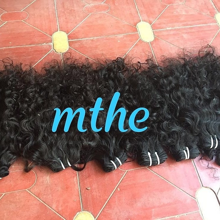 Curly Hair Extensions - Color: Natural Brown