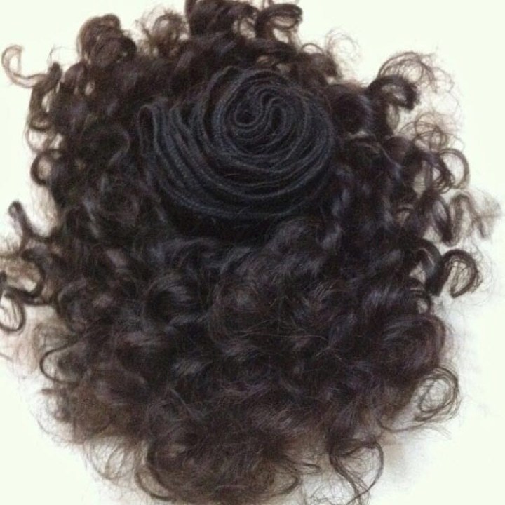 Curly Hair Extensions - Color: Natural Brown